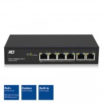 ACT AC4430 6-портов мрежов PoE+ суич, 10/100Mbps, 4x PoE+