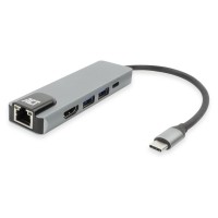 ACT AC7091 USB-C докинг станция с HDMI 4K@60Hz, Gigabit Ethernet, 2x USB-A и USB-C Power Delivery 100W