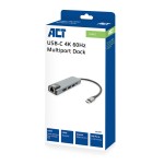 ACT AC7091 USB-C докинг станция с HDMI 4K@60Hz, Gigabit Ethernet, 2x USB-A и USB-C Power Delivery 100W ACT AC7091 USB-C докинг станция с HDMI 4K@60Hz, Gigabit Ethernet, 2x USB-A и USB-C Power Delivery 100W