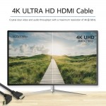 ACT AK3679 HDMI 2.0 кабел HDMI A към HDMI A, 3 м, 4K 60Hz, 18 Gb/s, черен ACT AK3679 HDMI 2.0 кабел HDMI A към HDMI A, 3 м, 4K 60Hz, 18 Gb/s, черен