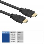 ACT AK3792 HDMI High Speed кабел HDMI A към HDMI A, 2 м, 4K, черен