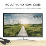 ACT AK3903 HDMI кабел HDMI A към HDMI A, 3 м, 4K 60Hz, High Speed с Ethernet ACT AK3903 HDMI кабел HDMI A към HDMI A, 3 м, 4K 60Hz, High Speed с Ethernet