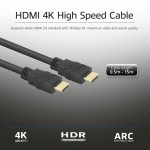 ACT AK3903 HDMI кабел HDMI A към HDMI A, 3 м, 4K 60Hz, High Speed с Ethernet ACT AK3903 HDMI кабел HDMI A към HDMI A, 3 м, 4K 60Hz, High Speed с Ethernet