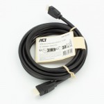 ACT AK3910 HDMI Ultra High Speed кабел HDMI A към HDMI A, 3 м, 8K 60Hz, 4K 144Hz, 48 Gb/s, черен ACT AK3910 HDMI Ultra High Speed кабел HDMI A към HDMI A, 3 м, 8K 60Hz, 4K 144Hz, 48 Gb/s, черен