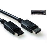 ACT AK3980 DisplayPort кабел, 2 м, 4K UHD 60Hz, Pin 20 свързан, черен ACT AK3980 DisplayPort кабел, 2 м, 4K UHD 60Hz, Pin 20 свързан, черен
