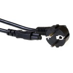 ACT AK5144 захранващ кабел Schuko CEE 7/7 към IEC 60320 C5, 2 m, черен