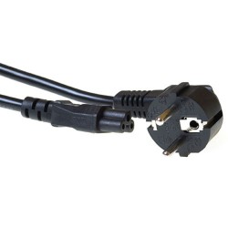 ACT AK5408 захранващ кабел Schuko CEE 7/7 към IEC 60320 C5, 1.5 m, черен