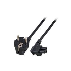 ACT AK5409 захранващ кабел Schuko CEE 7/7 към IEC C5, 1 m, черен