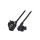 ACT AK5409 захранващ кабел Schuko CEE 7/7 към IEC C5, 1 m, черен