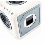 Allocacoc AudioCube колонка, 30W, Bluetooth, AUX 3.5 мм, 360 sound, бежова