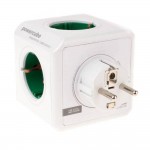 Allocacoc PowerCube Original 1100GN разклонител, 5 гнезда, зелен (8718444081128)