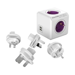 Allocacoc PowerCube ReWirable 1810, 4 гнезда, USB (8718444082873)