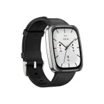 Amazfit Active 2 Square NFC смарт часовник с кожена каишка, черен Amazfit Active 2 Square NFC смарт часовник с кожена каишка, черен