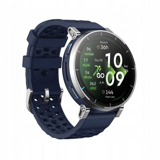 Amazfit Active 3 Premium GPS смарт часовник, AMOLED Sapphire, Atlas Blue Amazfit Active 3 Premium GPS смарт часовник, AMOLED Sapphire, Atlas Blue