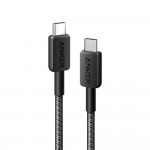 Anker 322 Кабел USB-C към USB-C, 0.9 м, черен