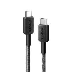 Anker 322 Кабел USB-C към USB-C, 0.9 м, черен