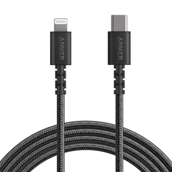 Anker Powerline Select кабел за данни, USB-C - Lightning, 0.9 м, черен