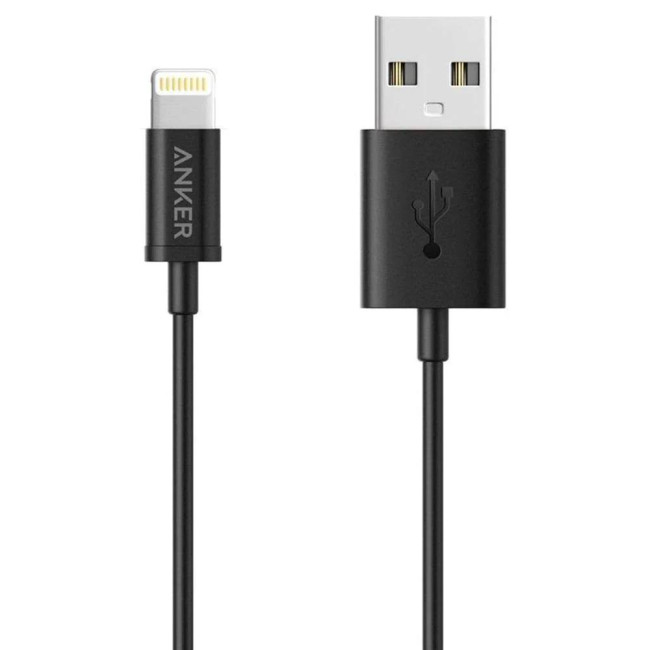 Anker powerline select кабел за данни, USB-A - Lightning, 0.9м, черен