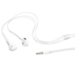 Apple EarPods слушалки с микрофон и контролер на кабела, бели