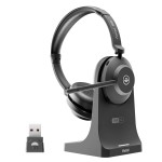 Axtel One BT Stereo Bluetooth слушалки със зарядна стойка и ENC микрофон