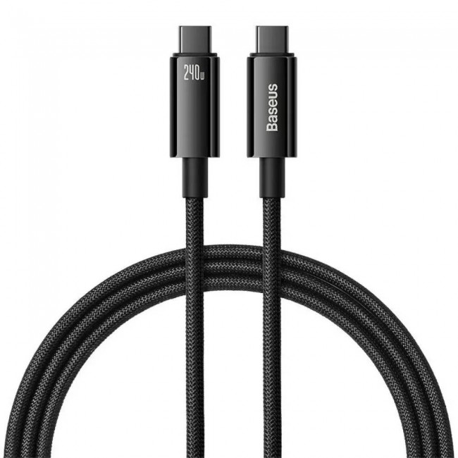 Baseus CAWJ040001 Tungsten Gold USB-C към USB-C кабел 240W, 1 м Baseus CAWJ040001 Tungsten Gold USB-C към USB-C кабел 240W, 1 м