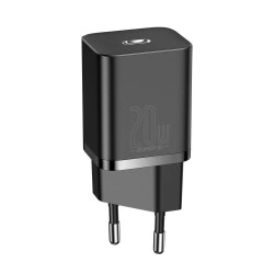 Baseus Super Si CCSUP-B01 зарядно устройство 20W с USB-C, черно