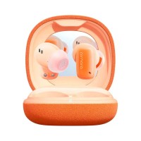 Baseus AirNora 2 безжични TWS слушалки Bluetooth 5.3, ANC -42 dB, 30 часа, оранжеви