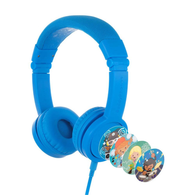 BuddyPhones Explore+ детски слушалки, 3.5 мм, сини BuddyPhones Explore+ детски слушалки, 3.5 мм, сини