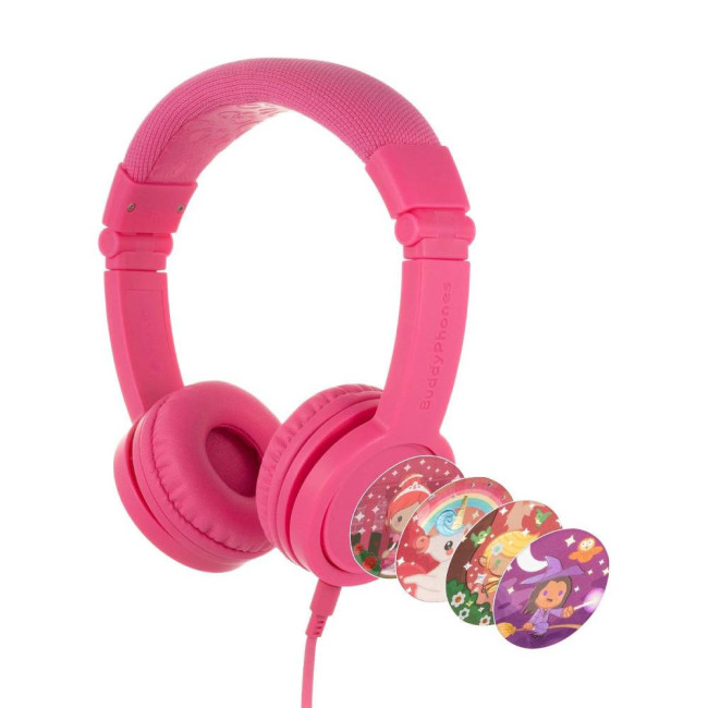 BuddyPhones Explore+ детски слушалки, 3.5 мм, розови BuddyPhones Explore+ детски слушалки, 3.5 мм, розови