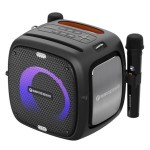 Преносима караоке колона с два микрофона C-TECH Impressio Qubis, 80 W,IPX6,True Wireless Stereo свързване Преносима караоке колона с два микрофона C-TECH Impressio Qubis, 80 W,IPX6,True Wireless Stereo свързване