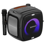 Преносима караоке колона с два микрофона C-TECH Impressio Qubis, 80 W,IPX6,True Wireless Stereo свързване Преносима караоке колона с два микрофона C-TECH Impressio Qubis, 80 W,IPX6,True Wireless Stereo свързване