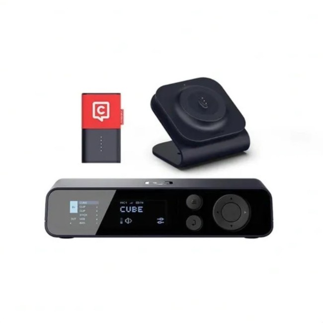 Catchbox Plus микрофонна система с 2-канален Hub DSP приемник, 1 Clip микрофон с включени зарядни, персонализируема