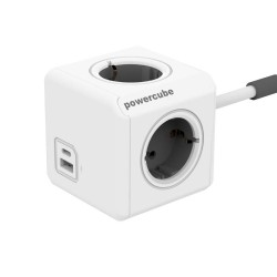 DesignNest PowerCube Original 10436 разклонител USB A+C/1.5М кабел, 4 гнезда