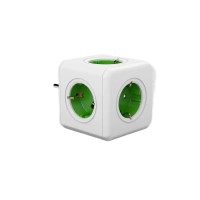 DesignNest PowerCube Original 1100GN разклонител, 5 гнезда, зелен