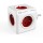 DesignNest PowerCube Original 1100RD разклонител, 5 гнезда, червен (8718444085652)