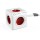DesignNest PowerCube Extended 1300RD разклонител, 5 гнезда, 1.5м кабел, червен (8718444081142)