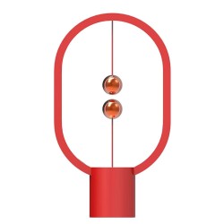 DesignNest Heng Balance Lamp Ellipse Plastic DH0075RD настолна лампа, USB-C, червена