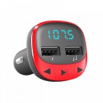 Energy Sistem Car Transmitter FM Bluetooth – червен автомобилен FM трансмитер с USB-A и Micro SD, модел 448258