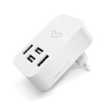 Energy Sistem Home Charger стенно зарядно, 4.0A, 4 x USB-A, бяло