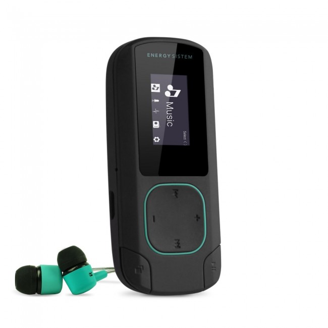 Energy CLIP MP3 плейър, 8GB, FM радио, Bluetooth, зелен нюанс