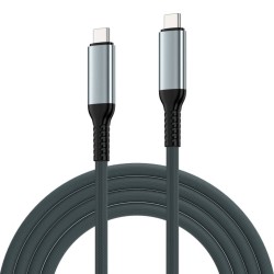 Ewent EC1072 USB4 Gen3 USB-C кабел 240W / 40Gbps / 8K, текстилен, черен, 2 м