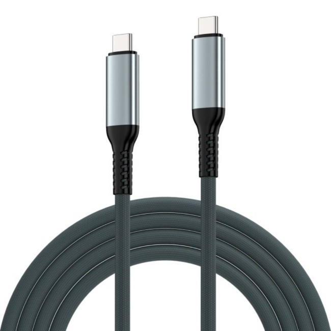 Ewent EC1072 USB4 Gen3 USB-C кабел 240W / 40Gbps / 8K, текстилен, черен, 2 м