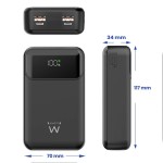 Ewent EW1164 външна батерия 20000mAh PD 65W с USB-C вход/изход Ewent EW1164 външна батерия 20000mAh PD 65W с USB-C вход/изход