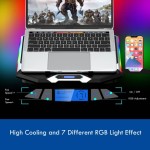 Ewent охлаждаща стойка за лаптоп с 6 вентилатора, 6 скорости и RGB LED подсветка, до 15.6" Ewent охлаждаща стойка за лаптоп с 6 вентилатора, 6 скорости и RGB LED подсветка, до 15.6"