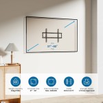 Ewent фиксирана стенна стойка за телевизор 37"–80"