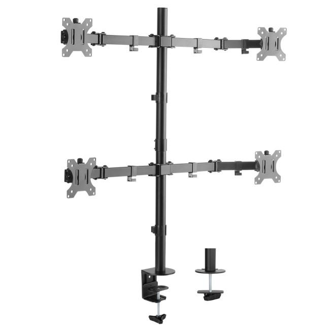 Ewent EW1514 настолна стойка за 4 монитора до 32" с VESA съвместимост