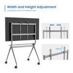 Ewent EW1542 Heavy-Duty стойка за телевизори 50"-86" с колела, до 120 kg Ewent EW1542 Heavy-Duty стойка за телевизори 50"-86" с колела, до 120 kg
