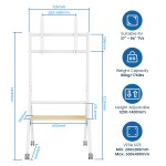 Ewent EW1582 мобилна стойка за телевизор 37–86", VESA 600x400, до 80 кг Ewent EW1582 мобилна стойка за телевизор 37–86", VESA 600x400, до 80 кг
