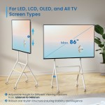 Ewent EW1582 мобилна стойка за телевизор 37–86", VESA 600x400, до 80 кг Ewent EW1582 мобилна стойка за телевизор 37–86", VESA 600x400, до 80 кг