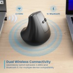 Ewent EW3208 вертикална безжична мишка с Bluetooth 5.1 и 2.4GHz Ewent EW3208 вертикална безжична мишка с Bluetooth 5.1 и 2.4GHz